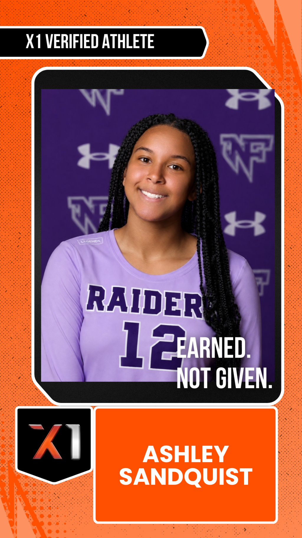 EXACT X1 player card for Ashley Sandquist