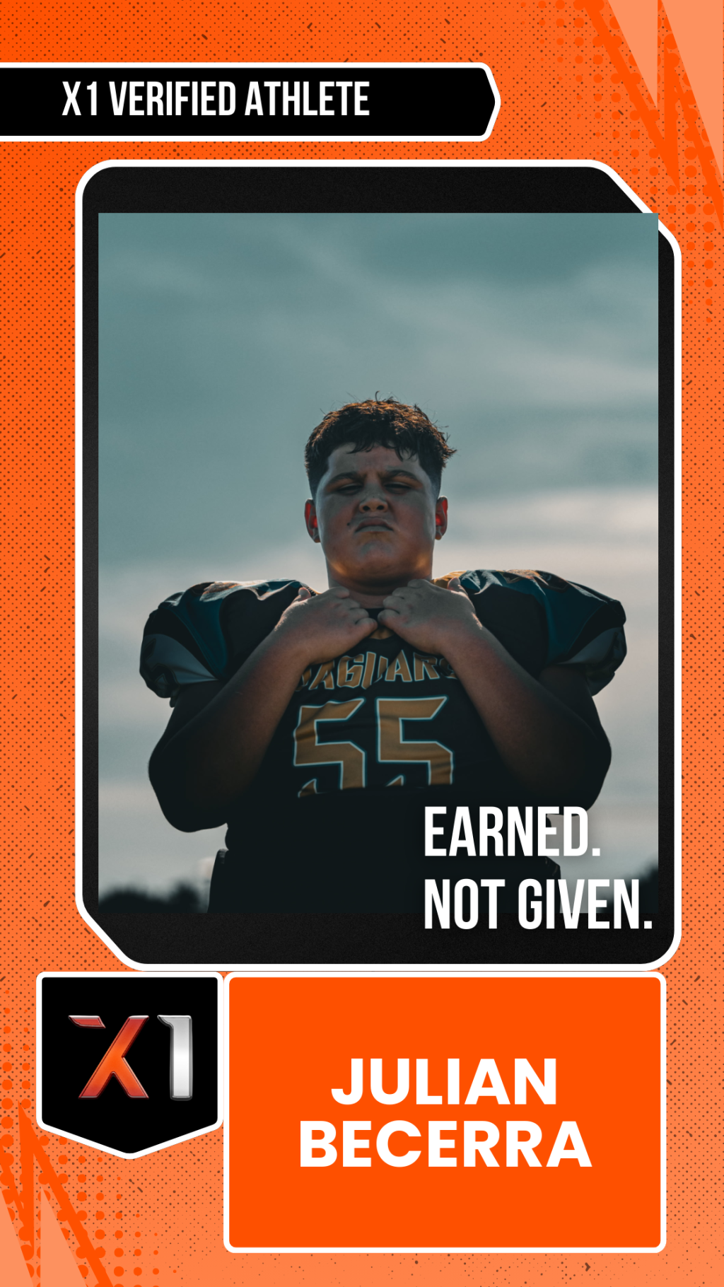 EXACT X1 player card for Julian Becerra