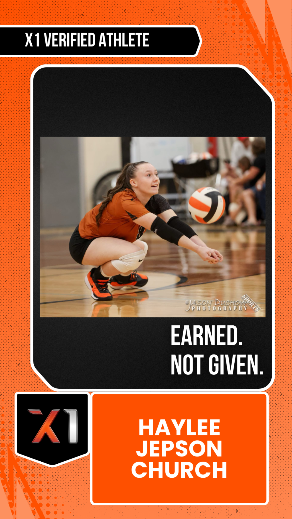 EXACT X1 player card for Haylee Jepson