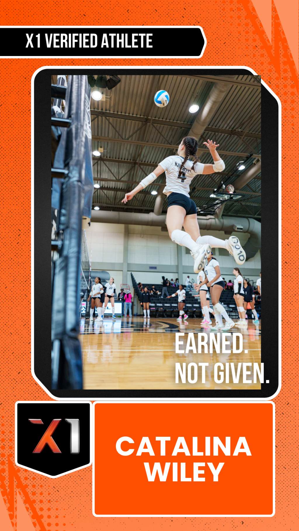 EXACT X1 player card for Catalina Wiley