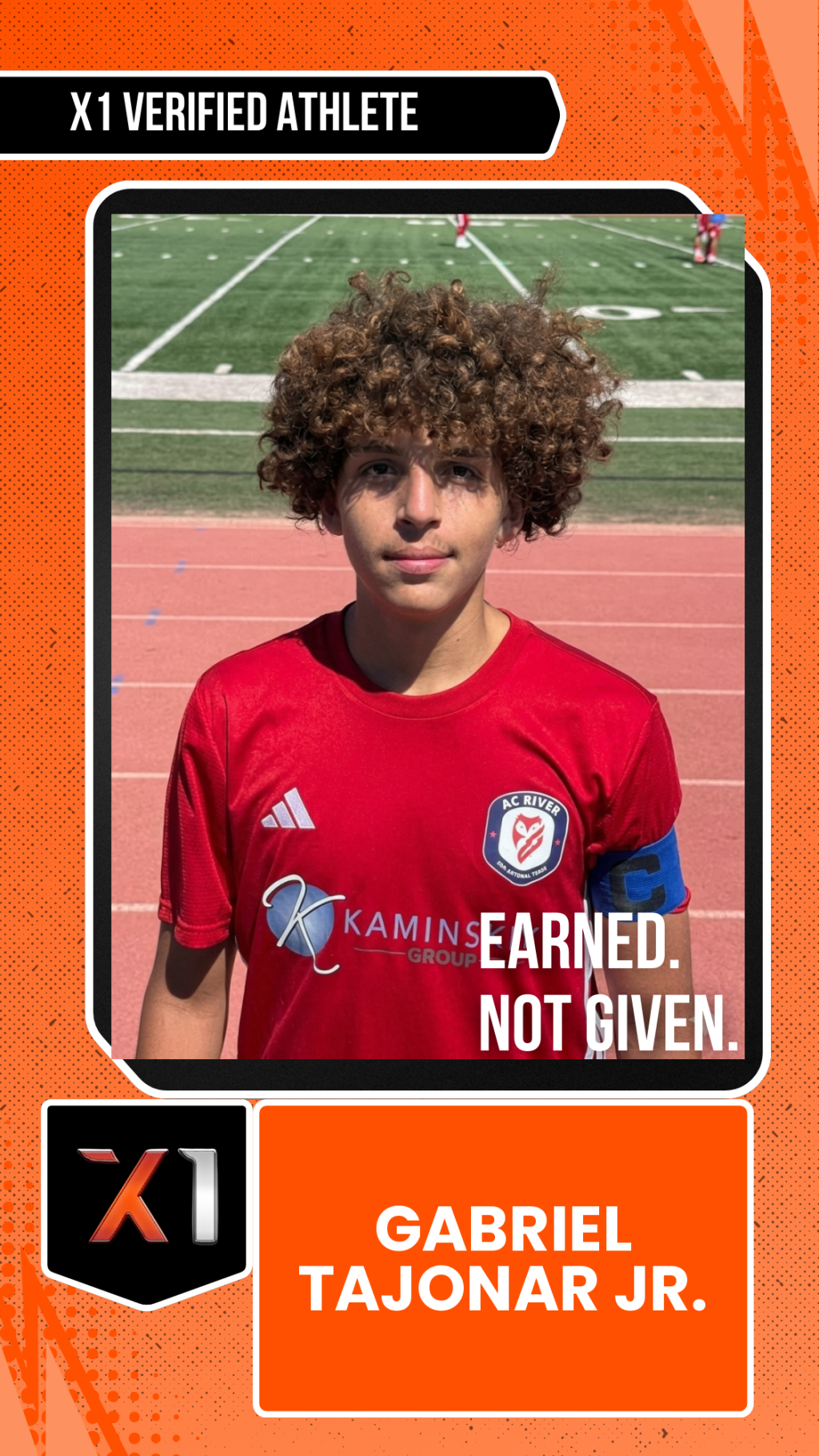 EXACT X1 player card for Gabriel Tajonar Jr.