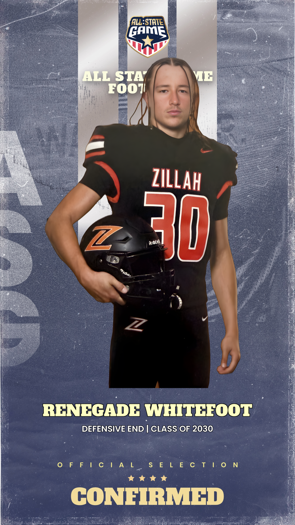 All State Game player card for Renegade Whitefoot