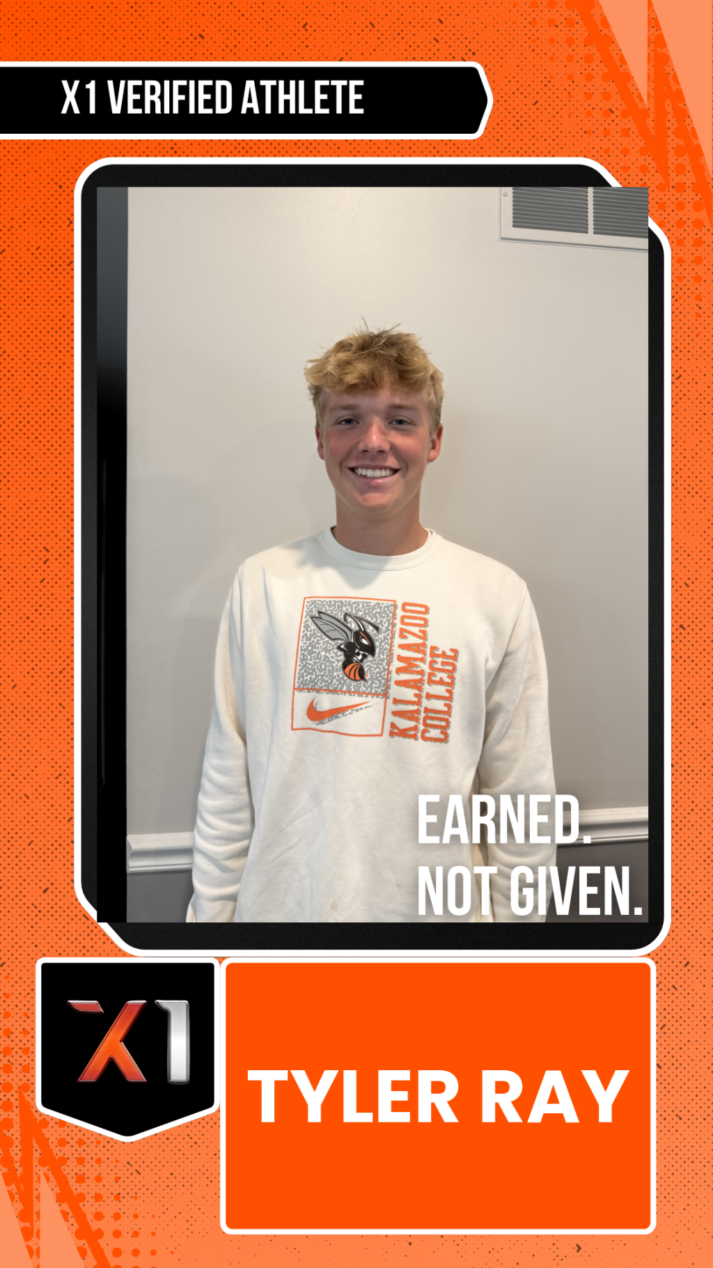 EXACT X1 player card for Tyler Ray