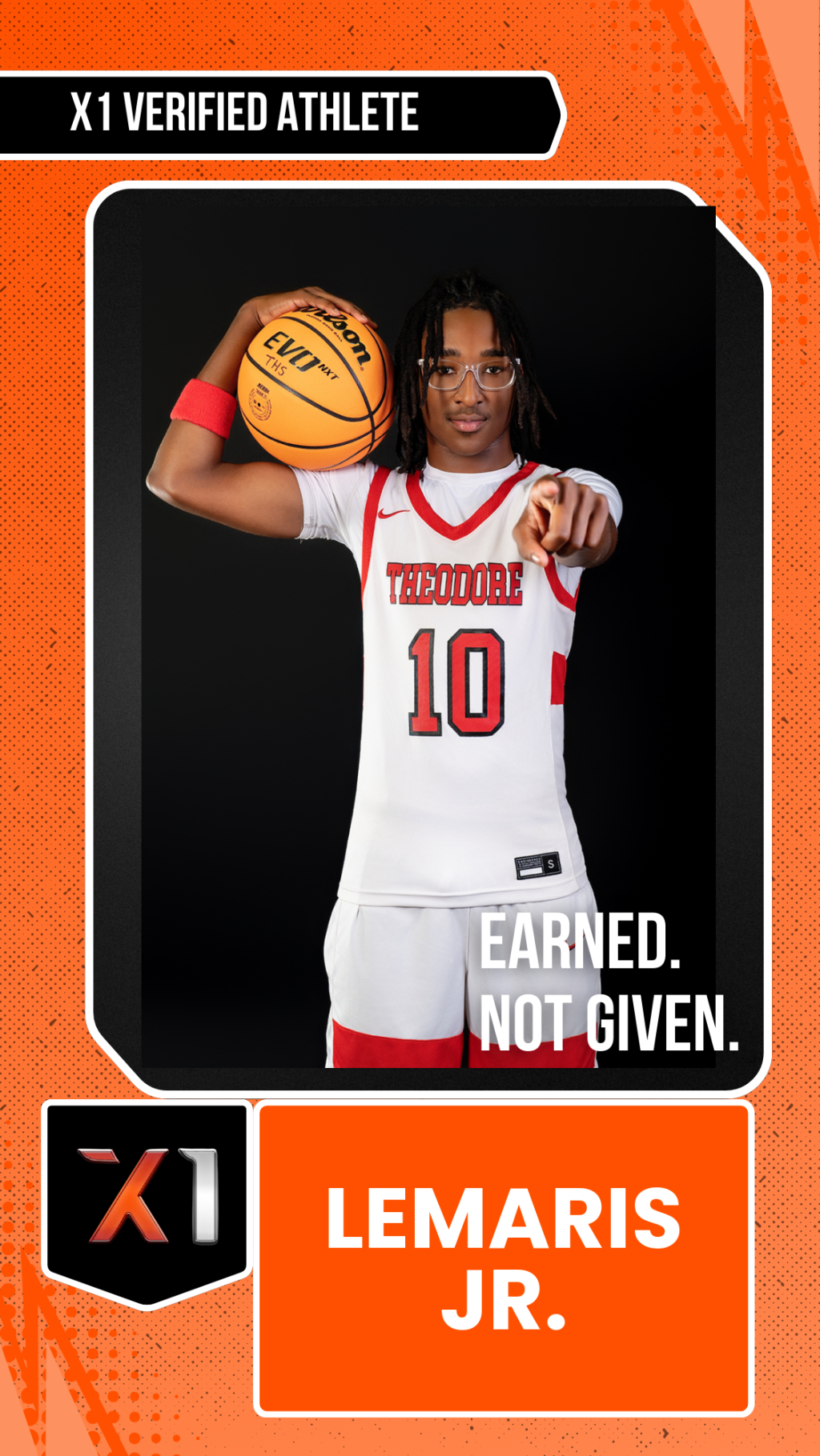 EXACT X1 player card for LeMaris "L.J." Alston