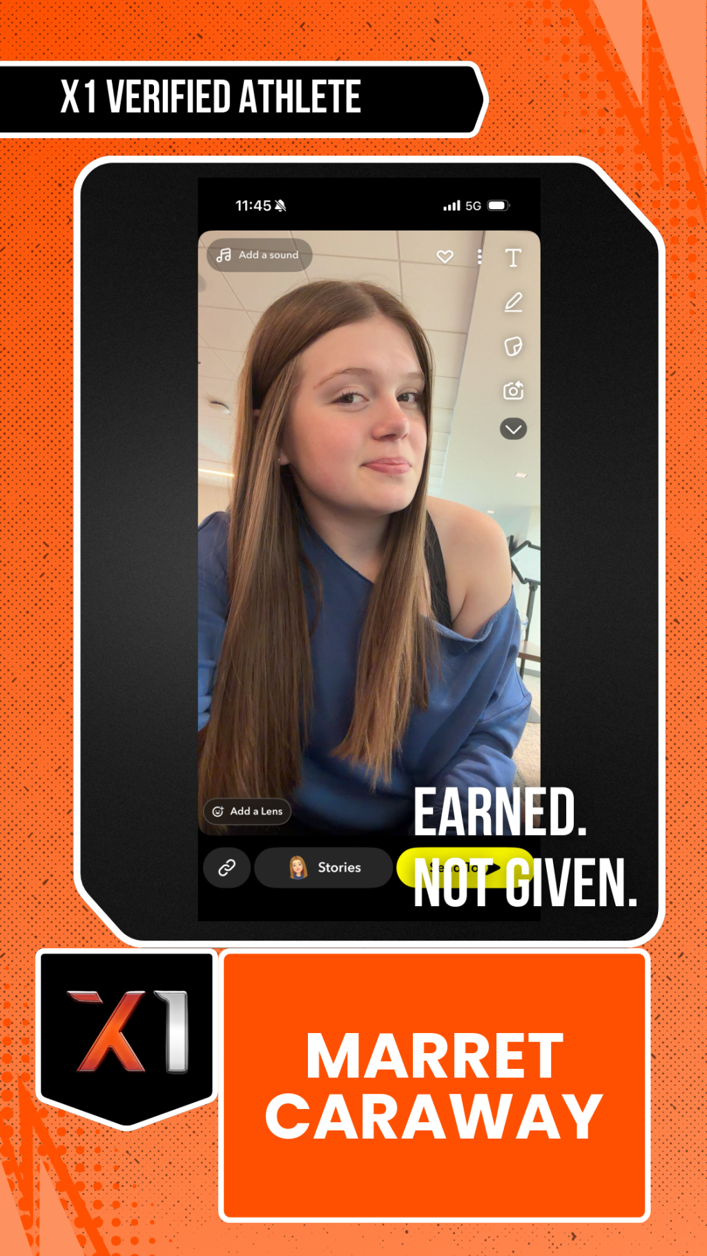EXACT X1 player card for Marret Caraway