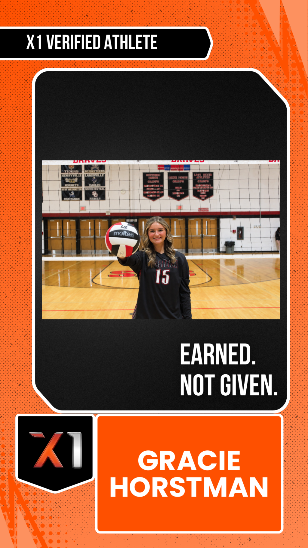 EXACT X1 player card for Gracie Horstman