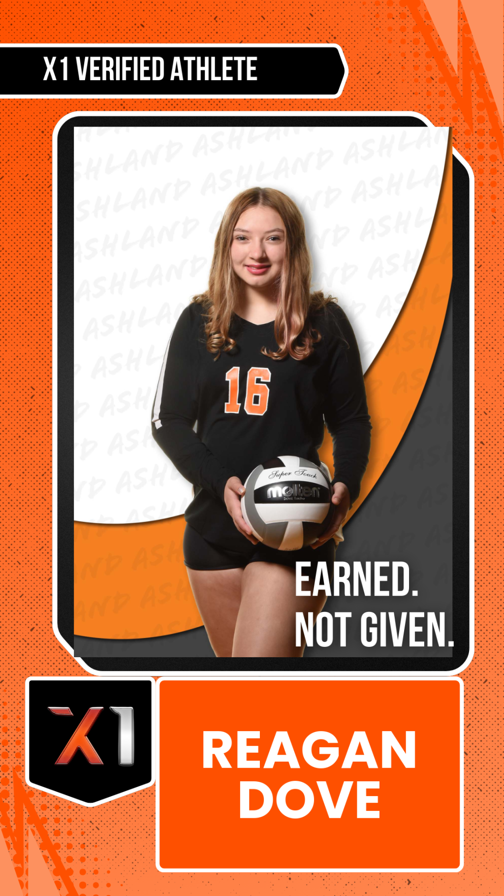 EXACT X1 player card for Reagan Dove