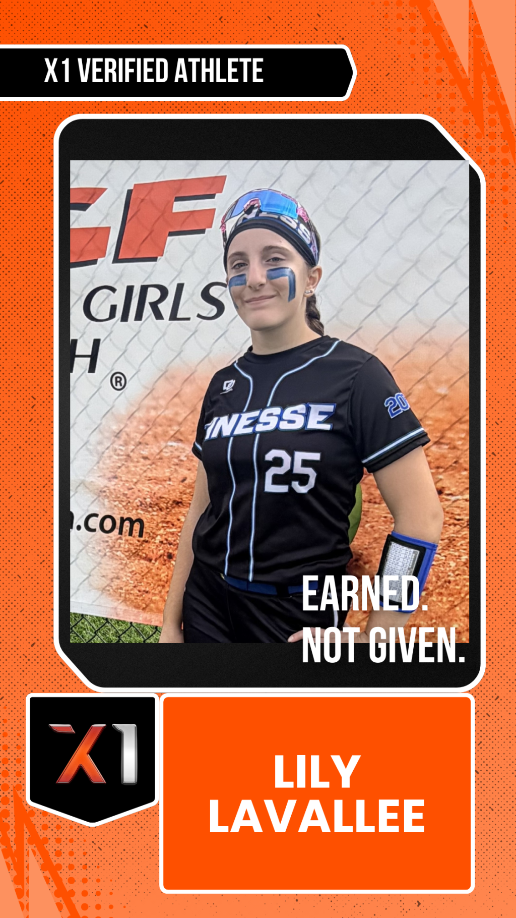 EXACT X1 player card for Lily Lavallee