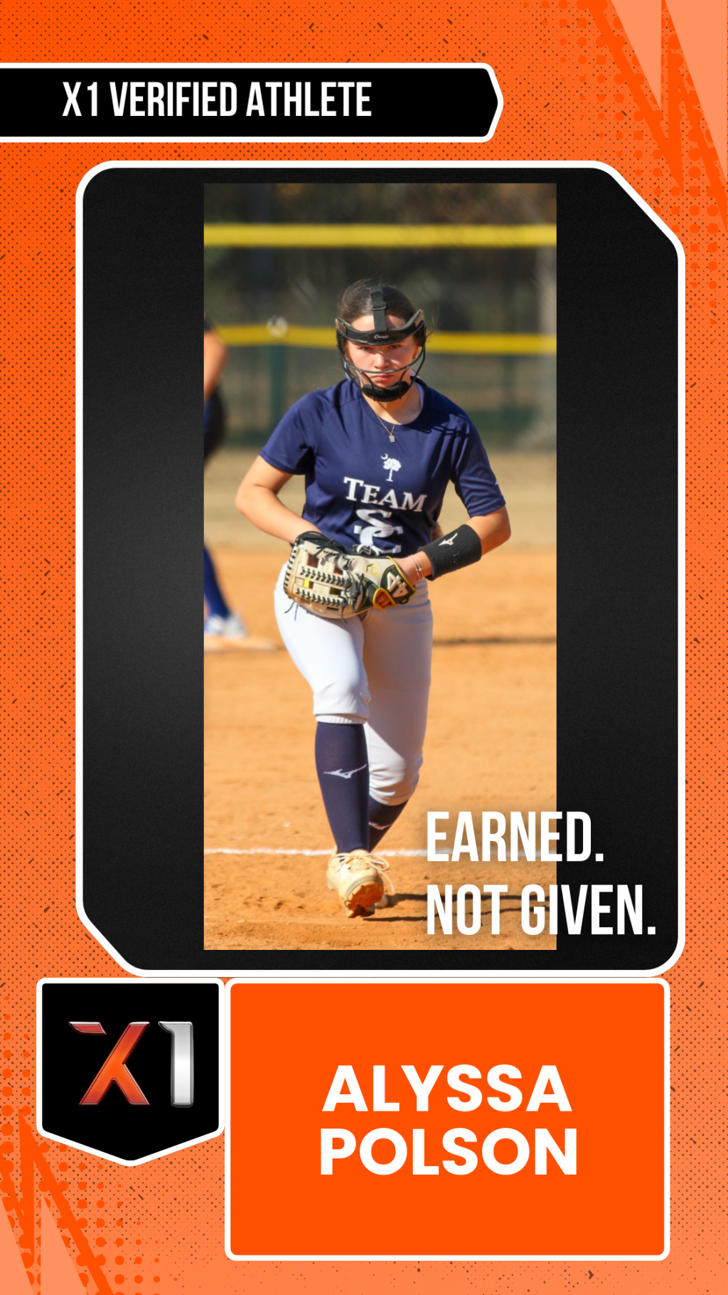 EXACT X1 player card for Alyssa Polson