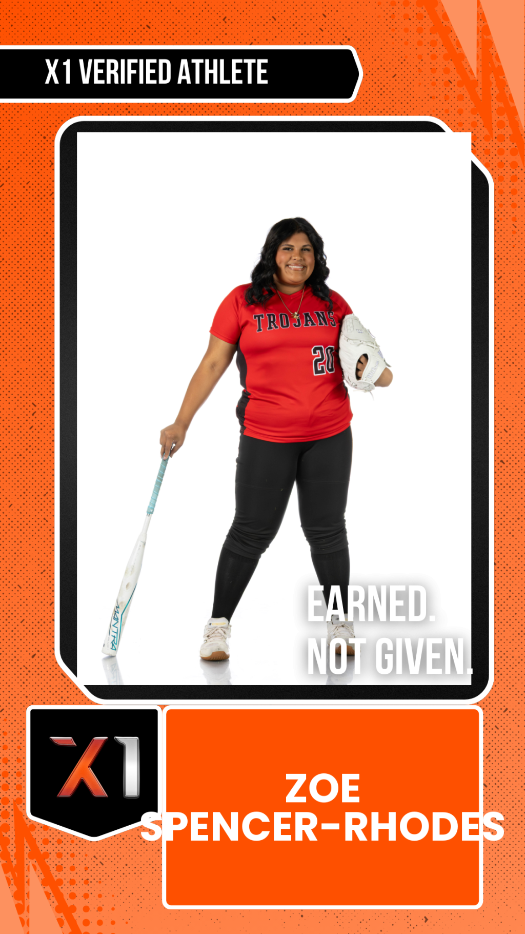 EXACT X1 player card for Zoe Spencer-Rhodes