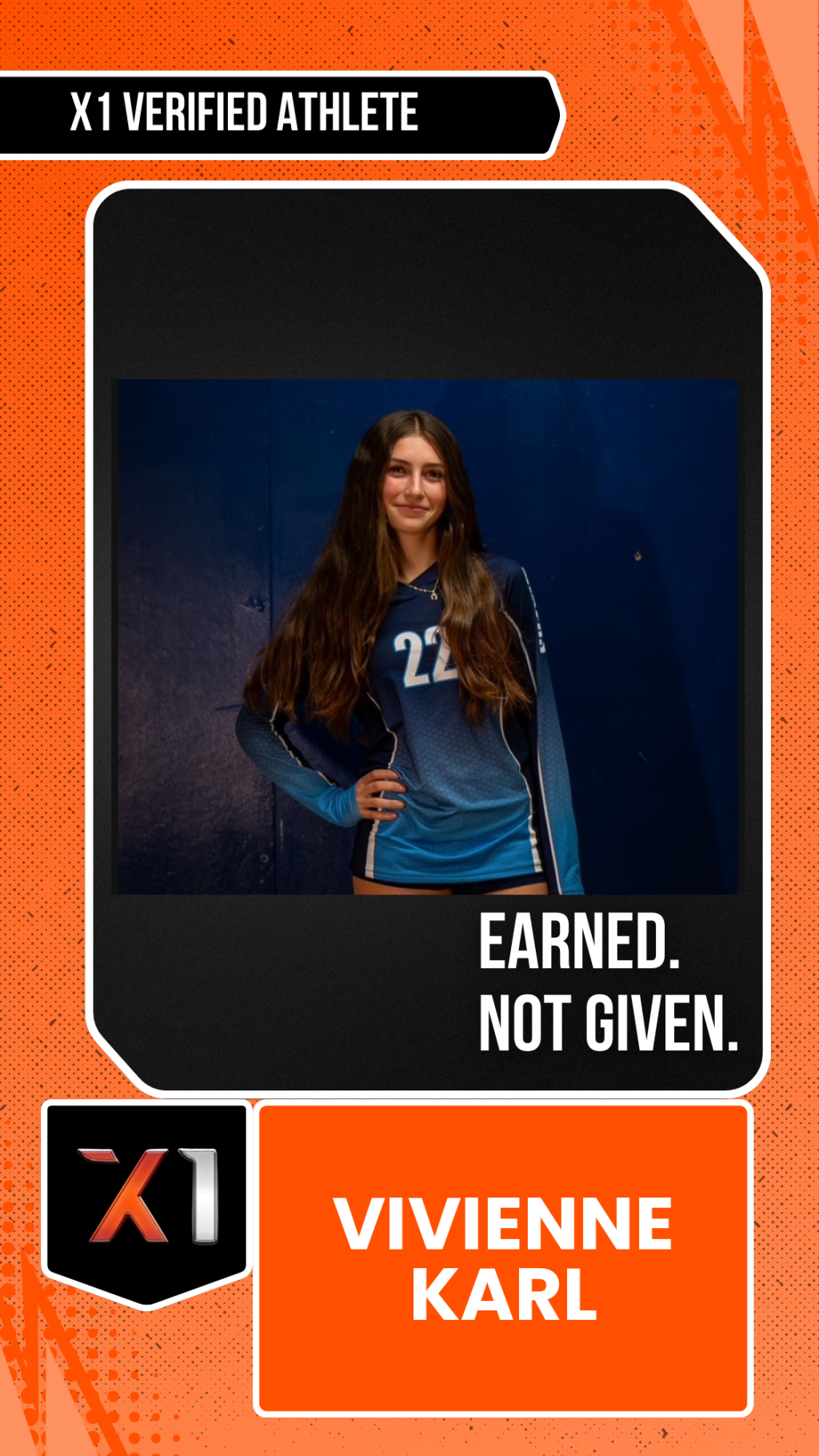 EXACT X1 player card for Vivienne Karl