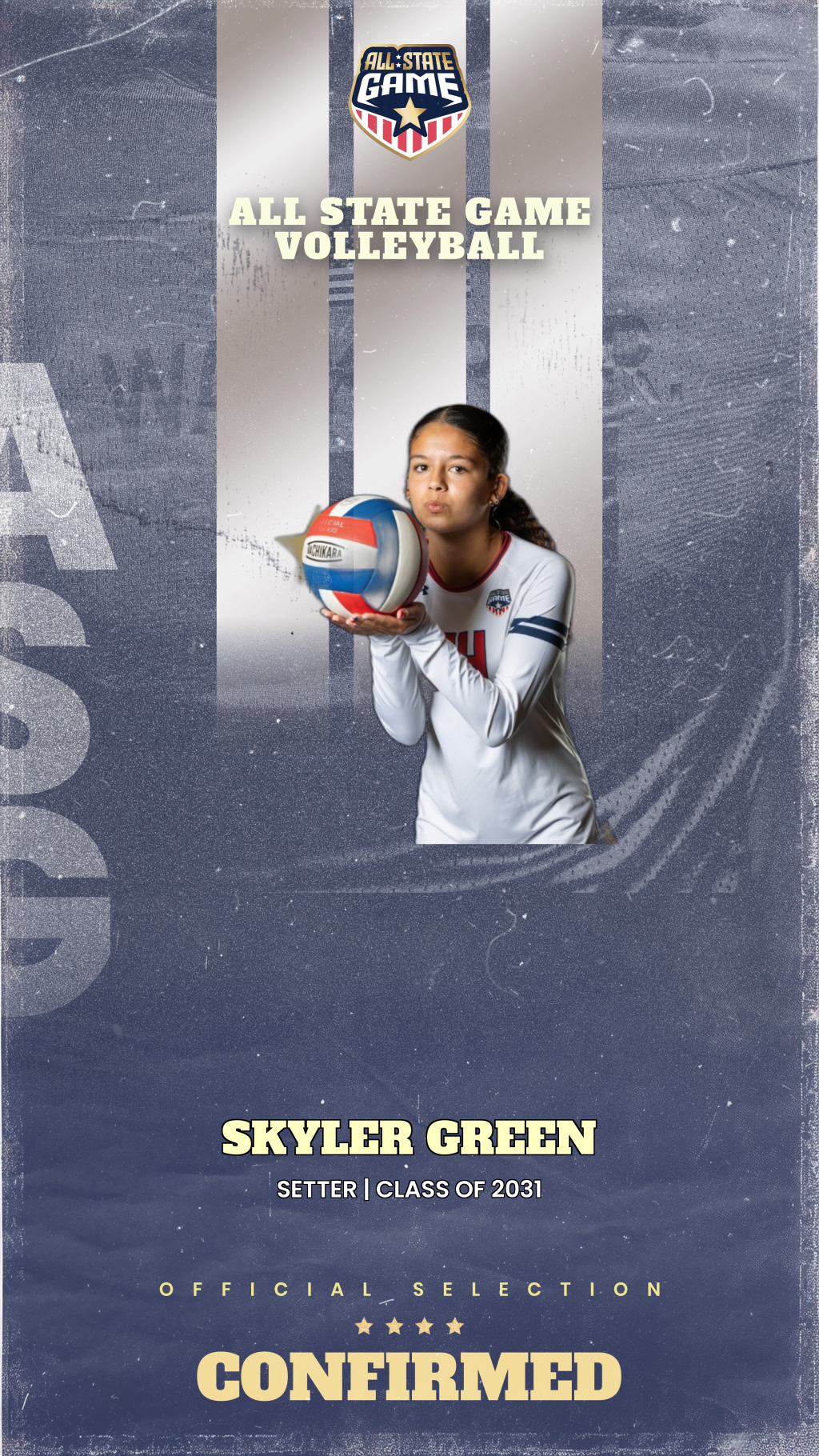 All State Game player card for Skyler Green