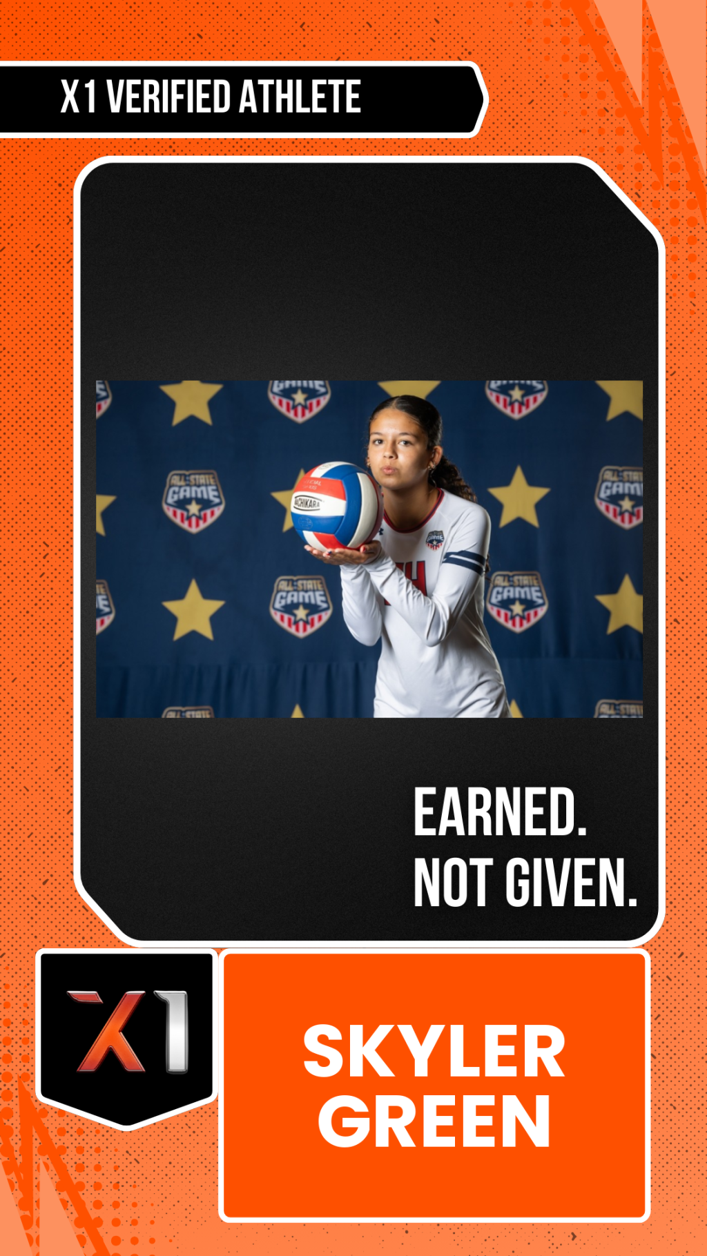 EXACT X1 player card for Skyler Green