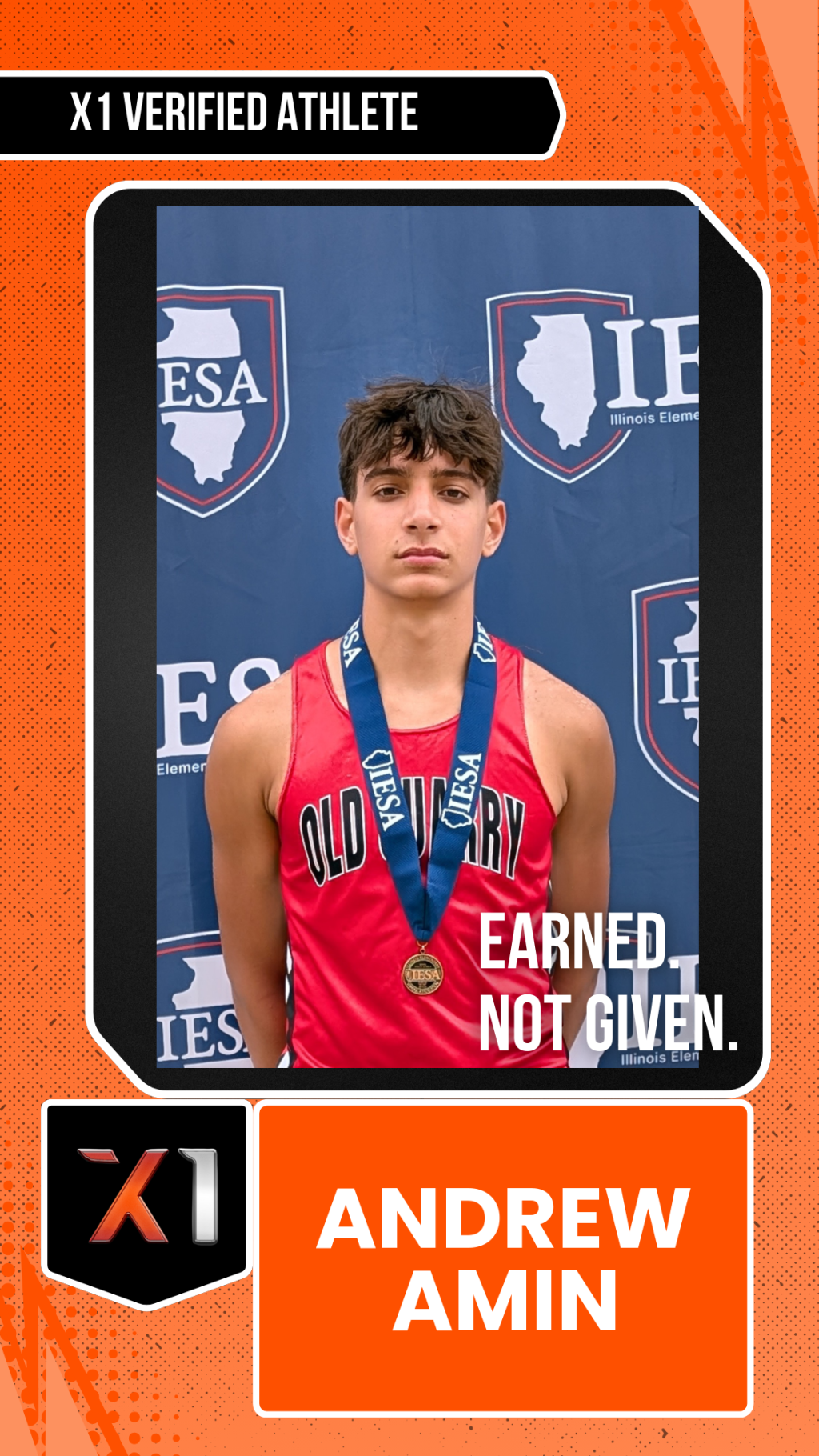 EXACT X1 player card for Andrew Amin