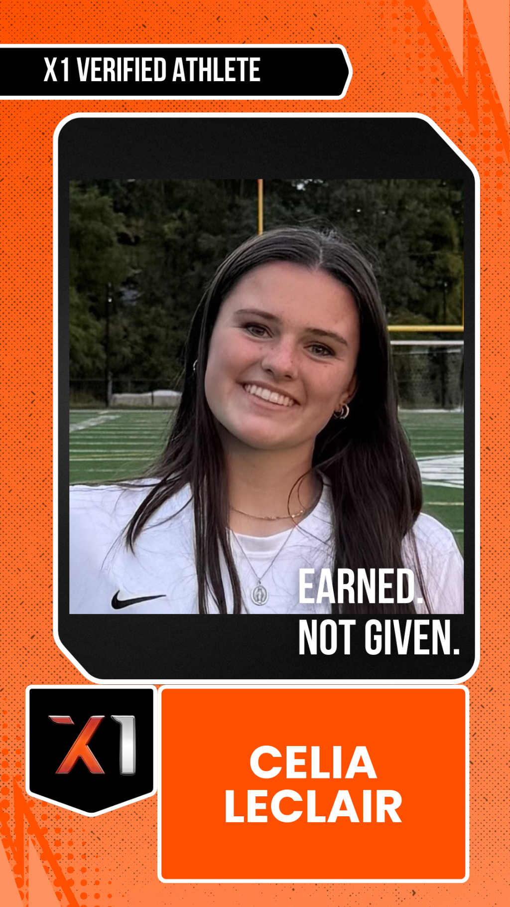 EXACT X1 player card for Celia Leclair