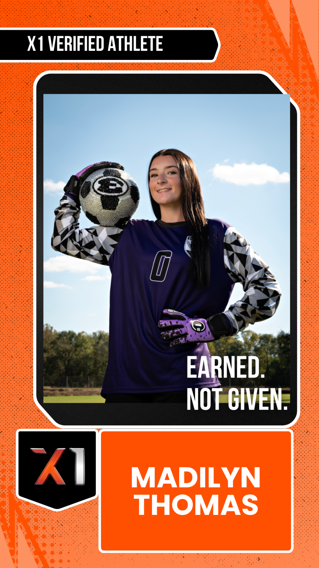 EXACT X1 player card for Madilyn Thomas