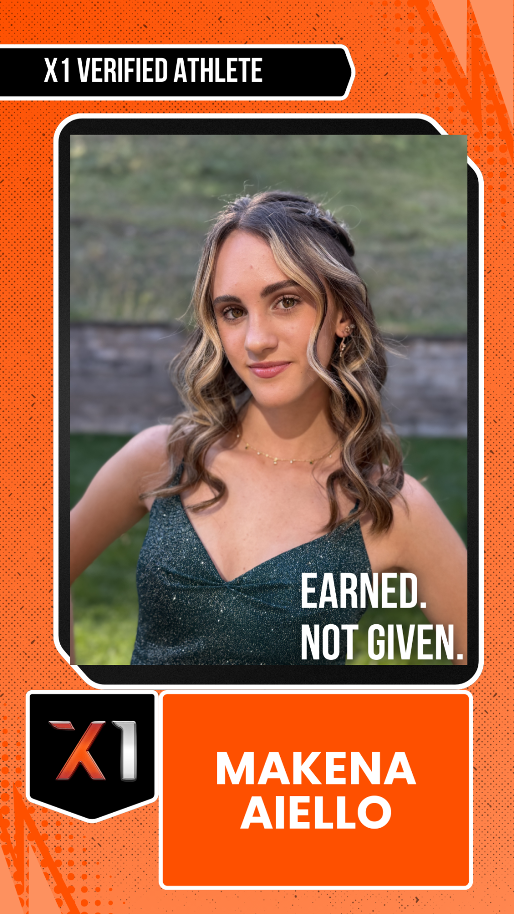 EXACT X1 player card for Makena Aiello
