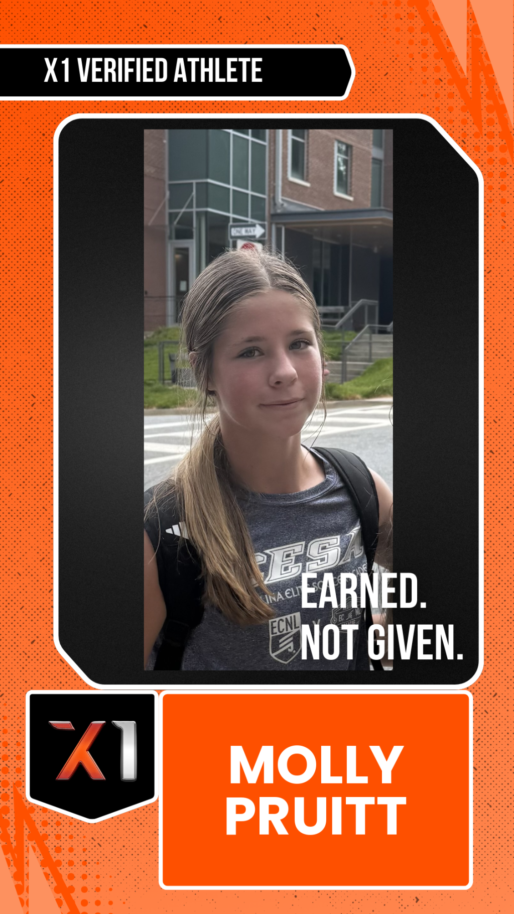 EXACT X1 player card for Molly Pruitt