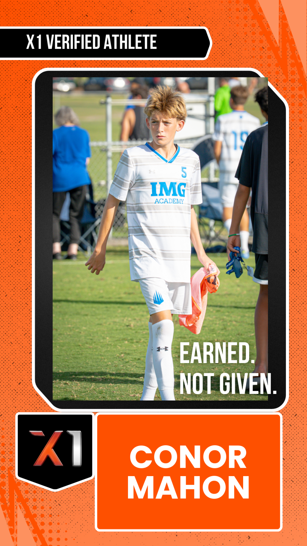 EXACT X1 player card for Conor Mahon