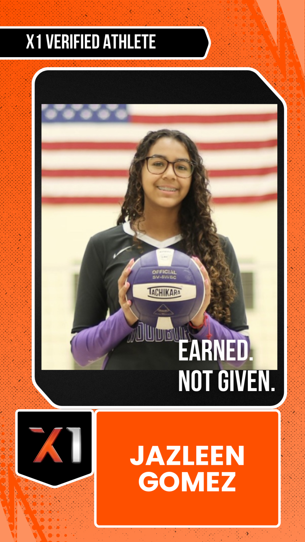 EXACT X1 player card for Jazleen Gomez