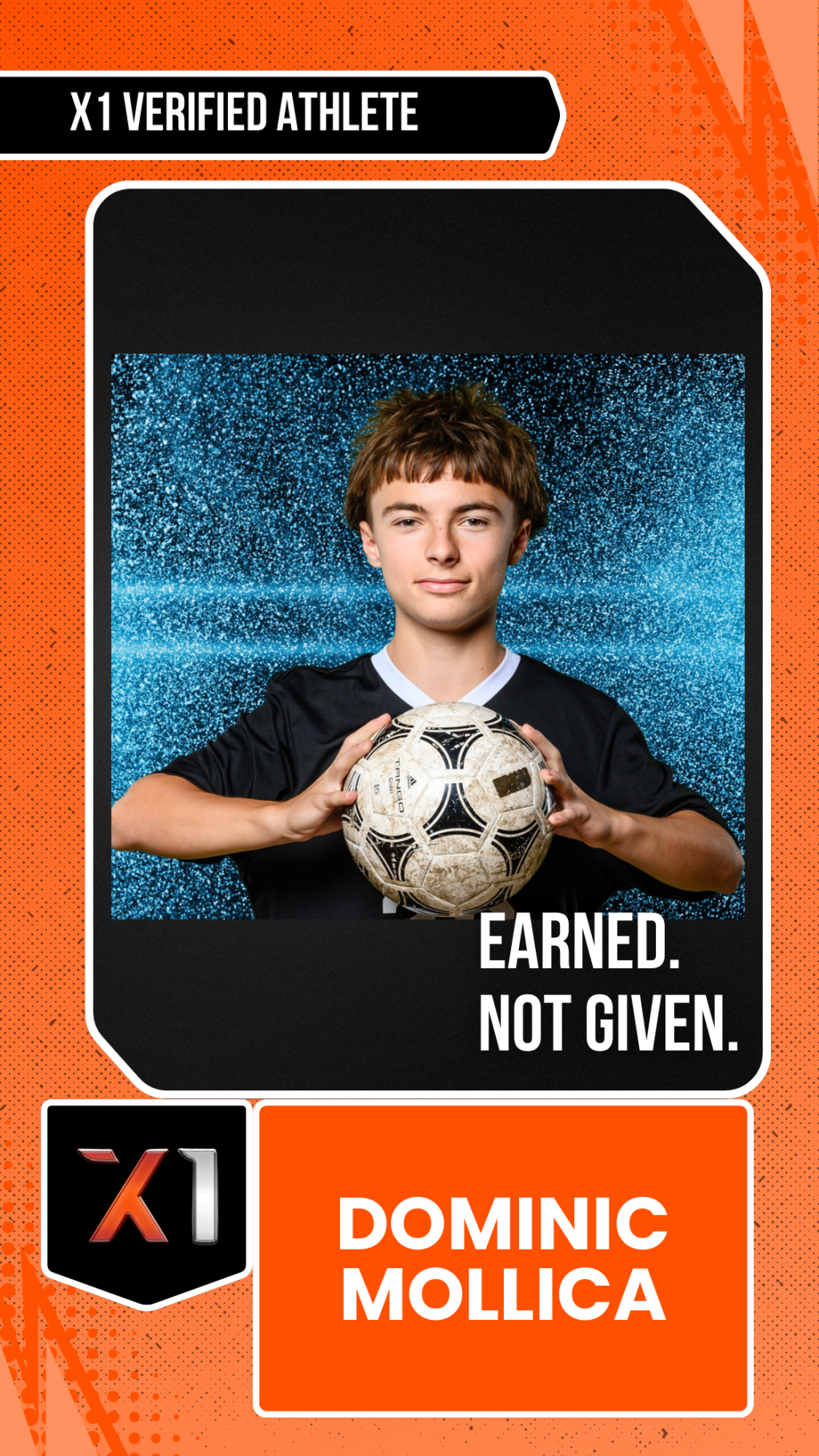 EXACT X1 player card for Dominic Mollica