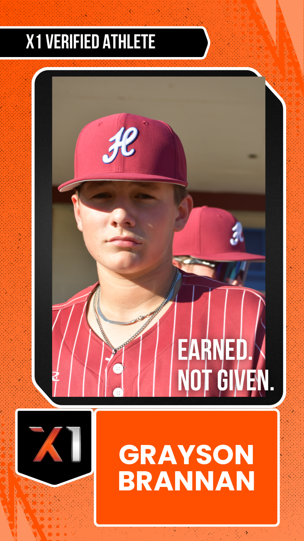 EXACT X1 player card for Grayson Brannan