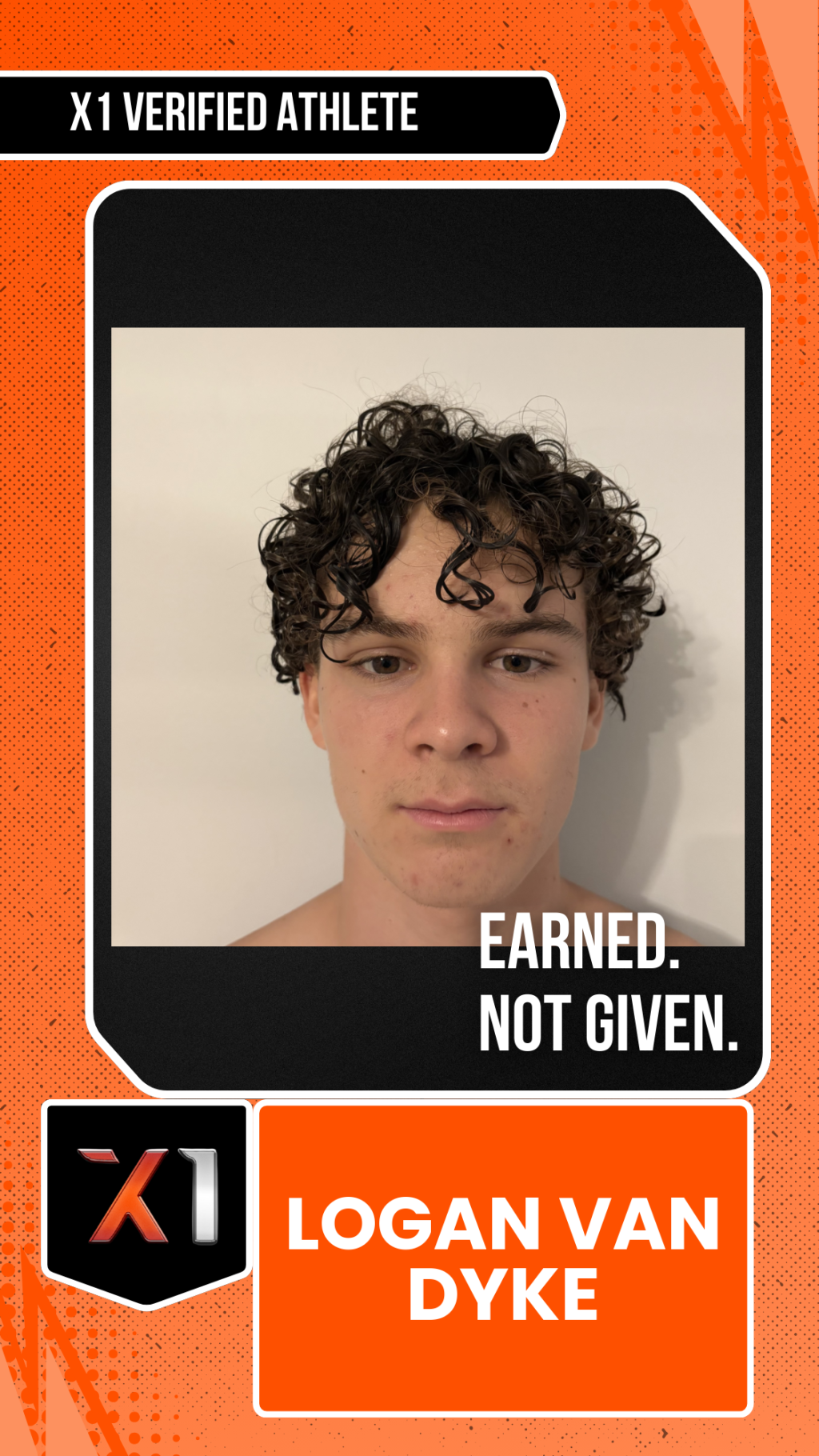 EXACT X1 player card for Logan Van Dyke