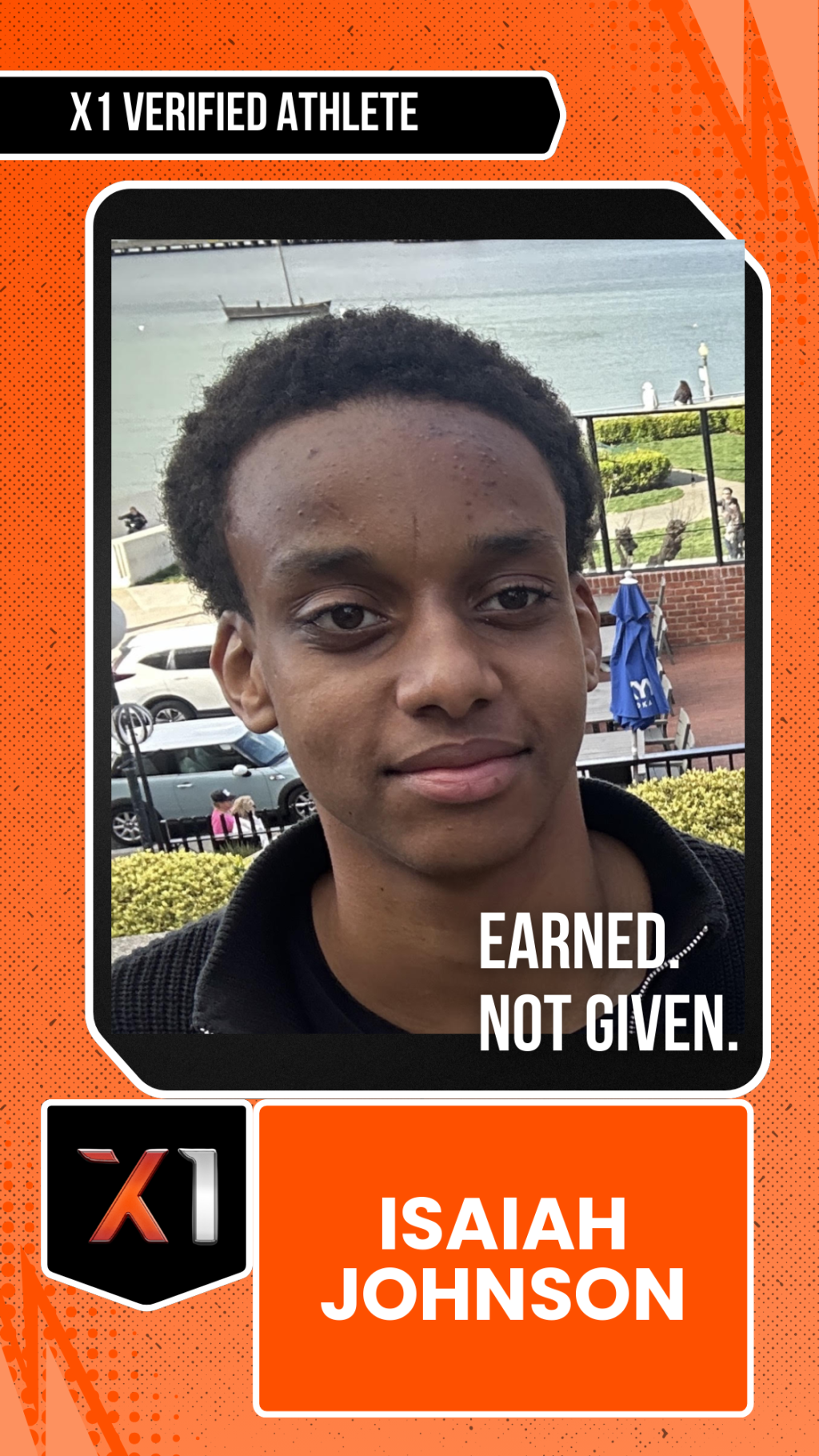 EXACT X1 player card for Isaiah Johnson