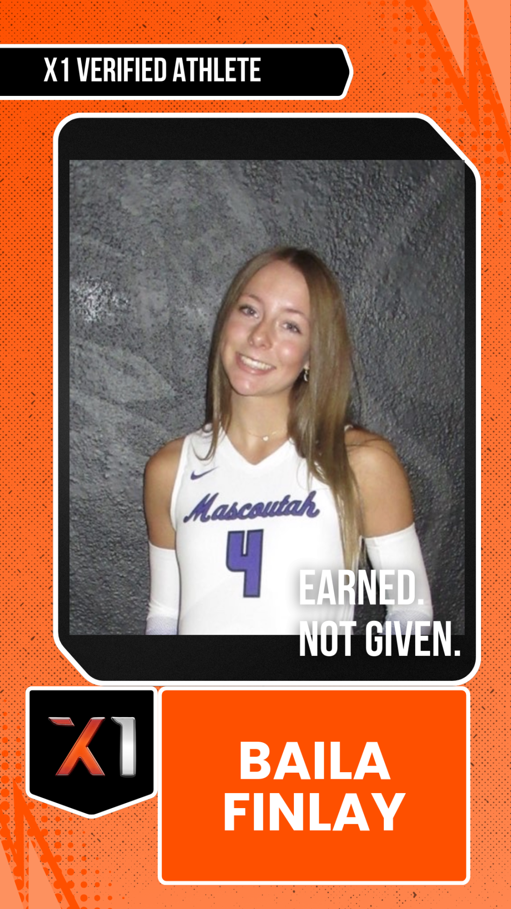EXACT X1 player card for baila finlay