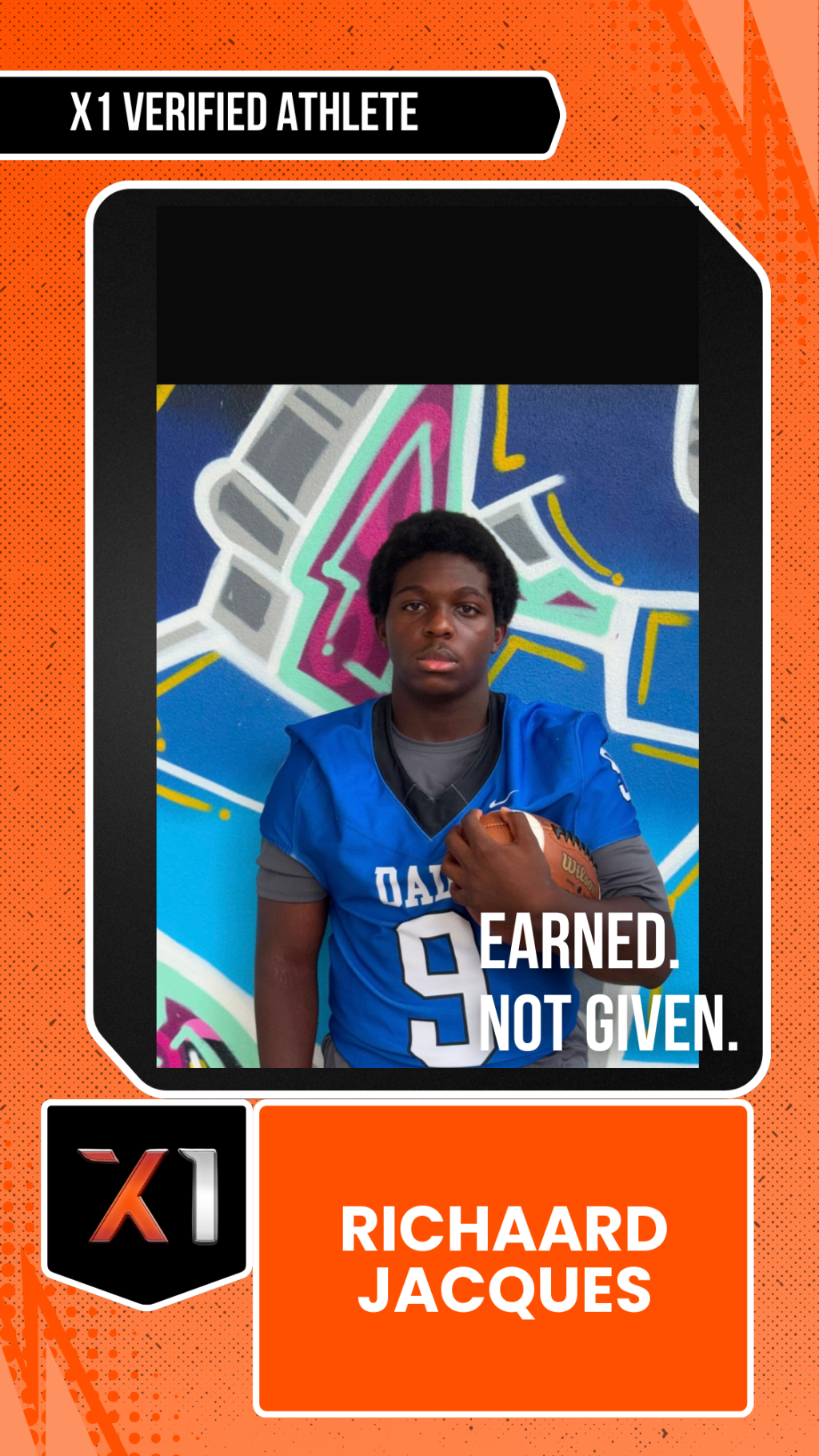 EXACT X1 player card for Richaard Jacques
