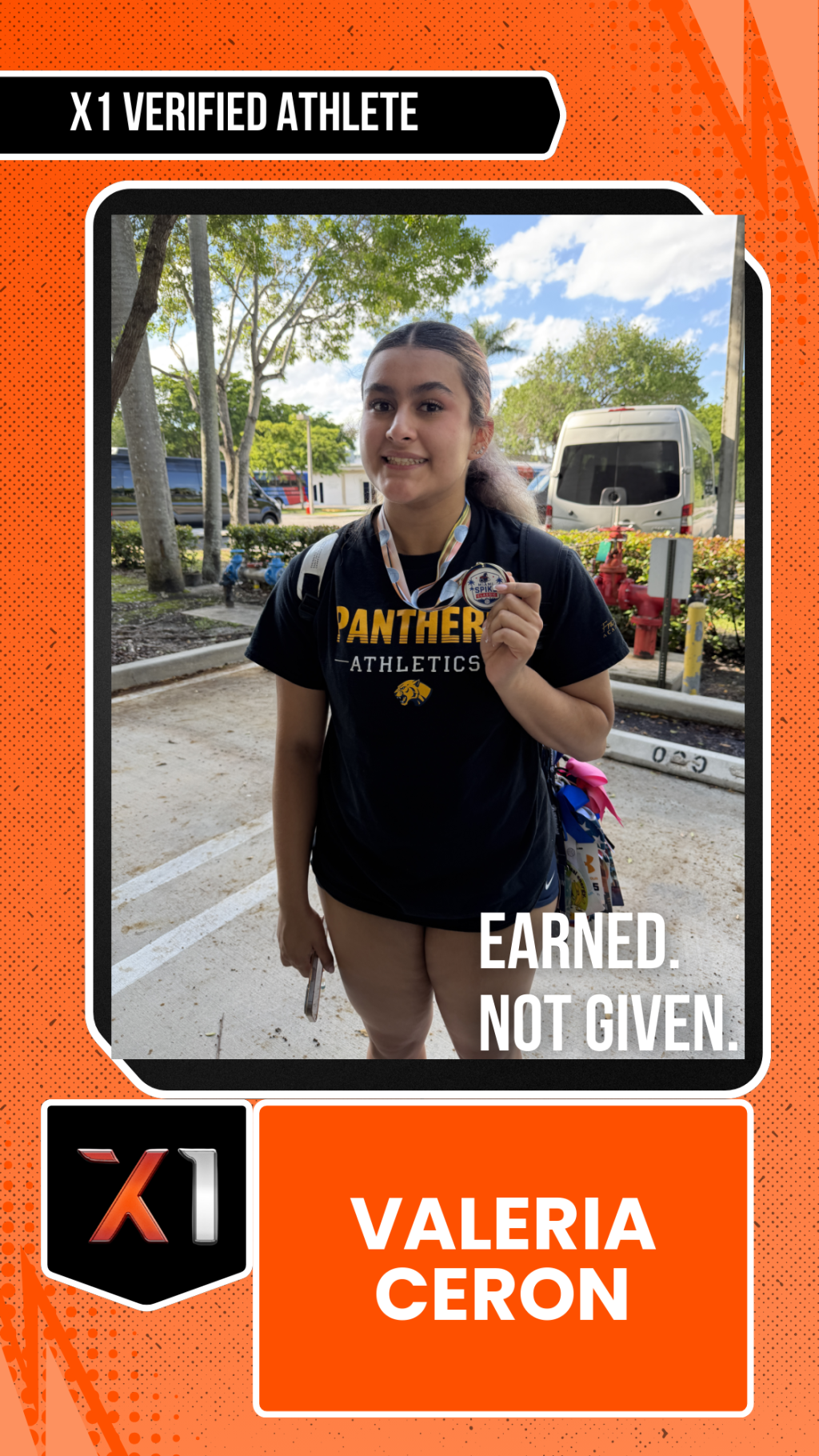 EXACT X1 player card for Valeria Ceron