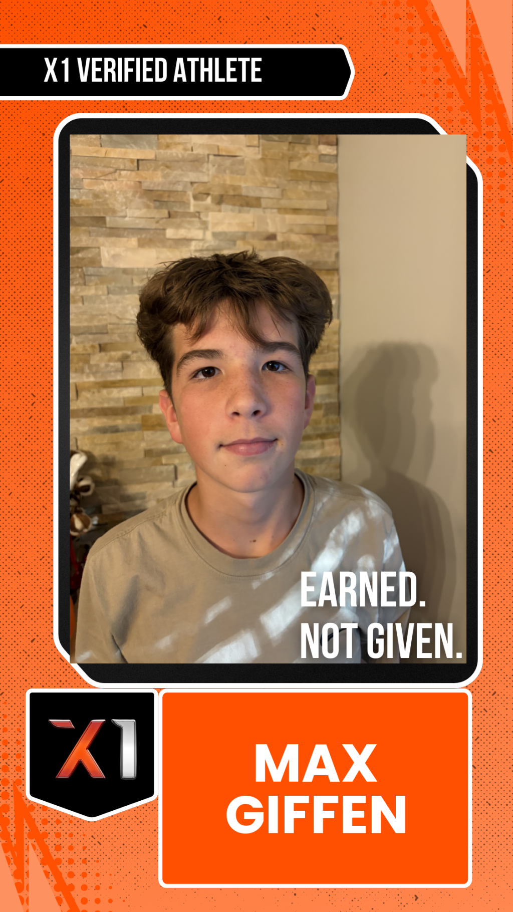EXACT X1 player card for Max Giffen