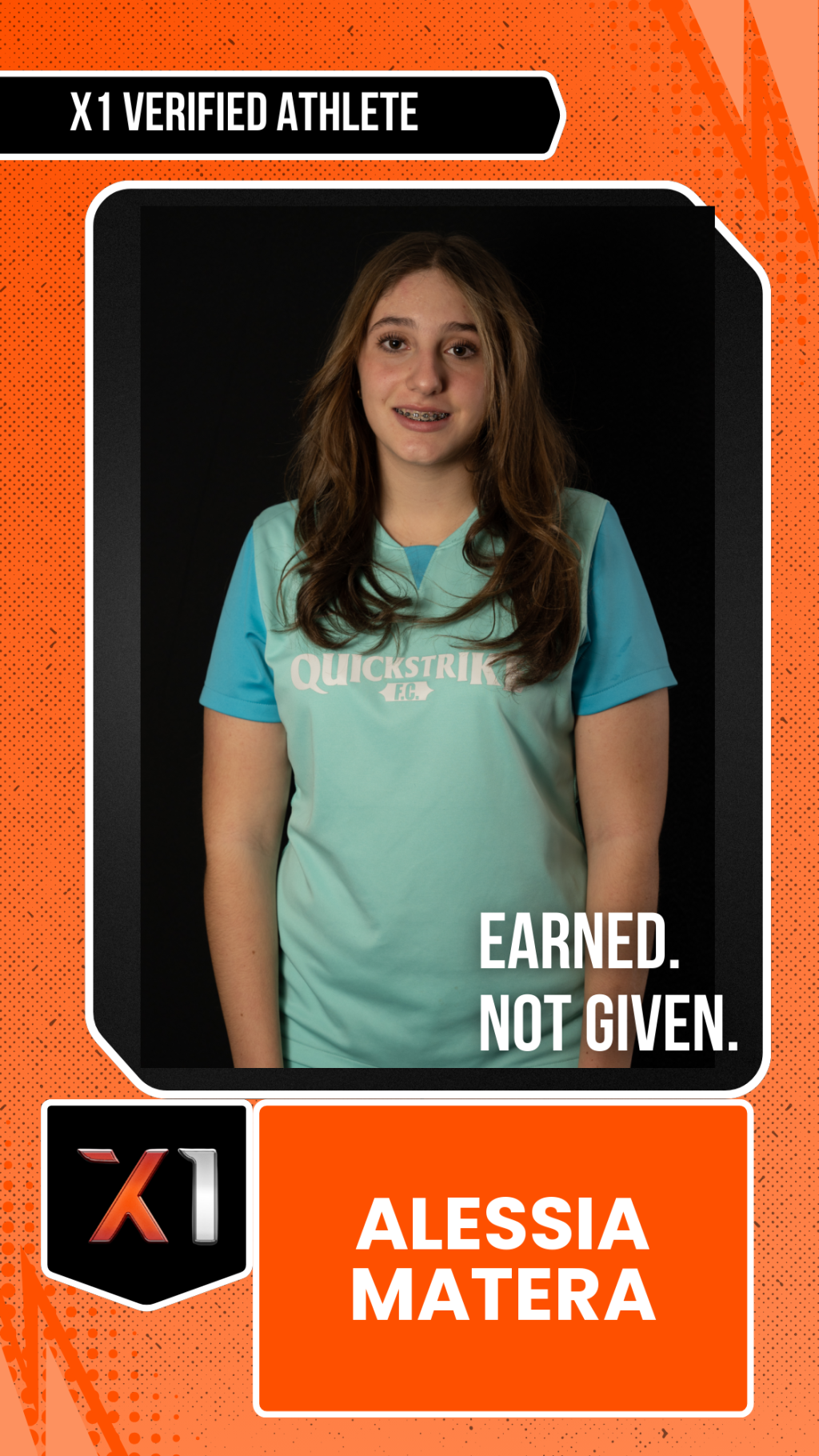 EXACT X1 player card for Alessia Matera