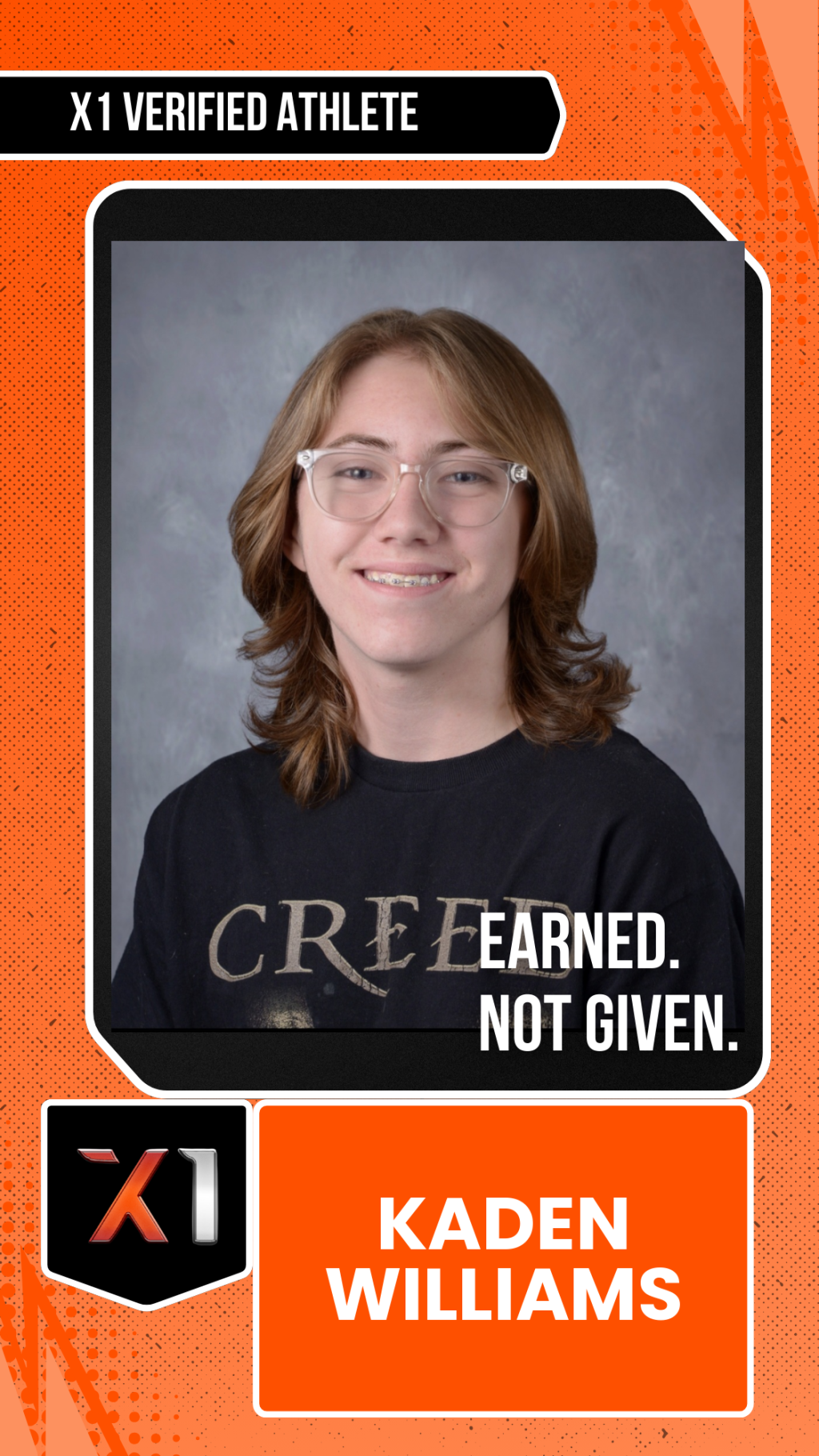 EXACT X1 player card for Kaden Williams