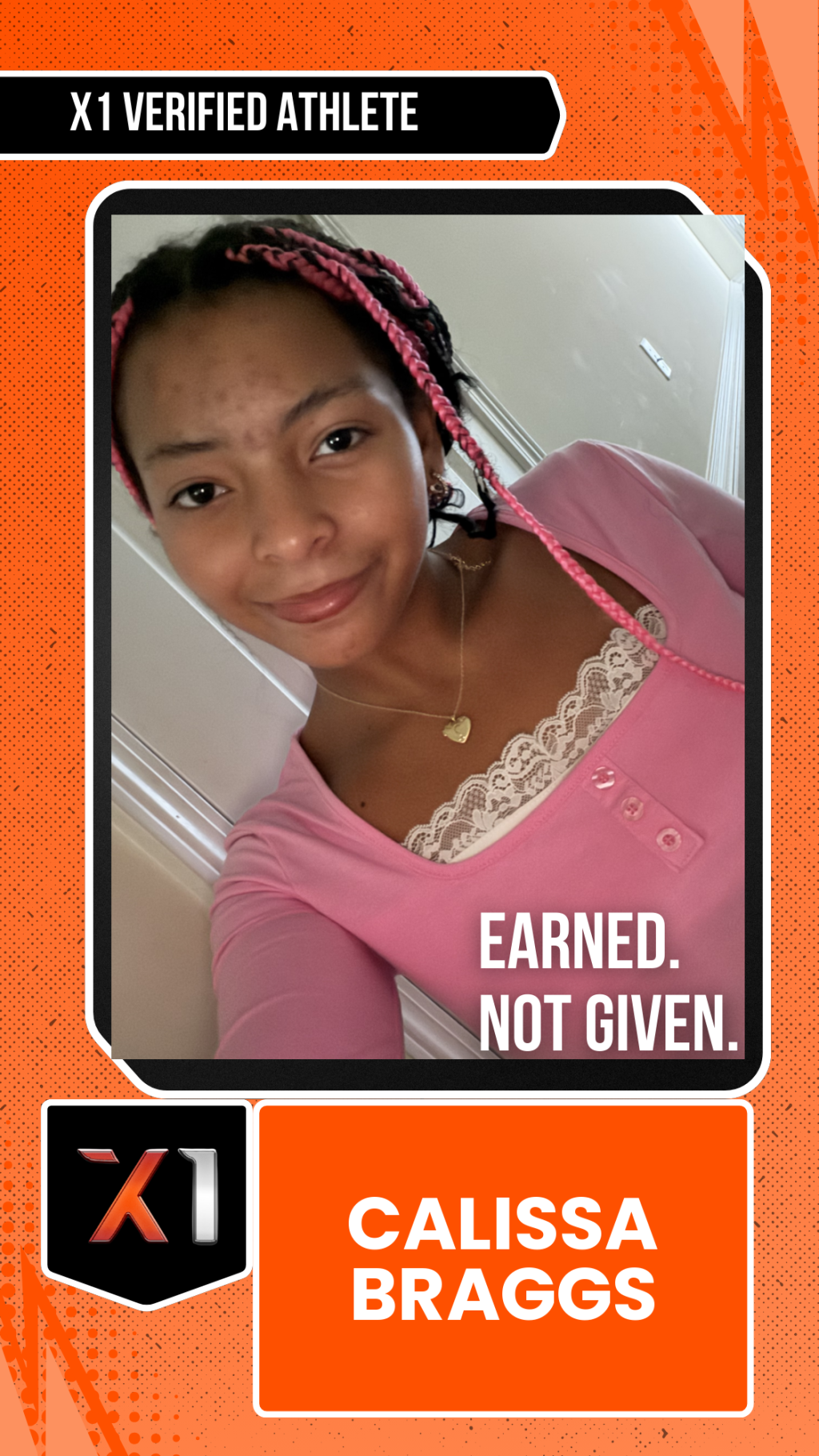 EXACT X1 player card for Calissa Braggs