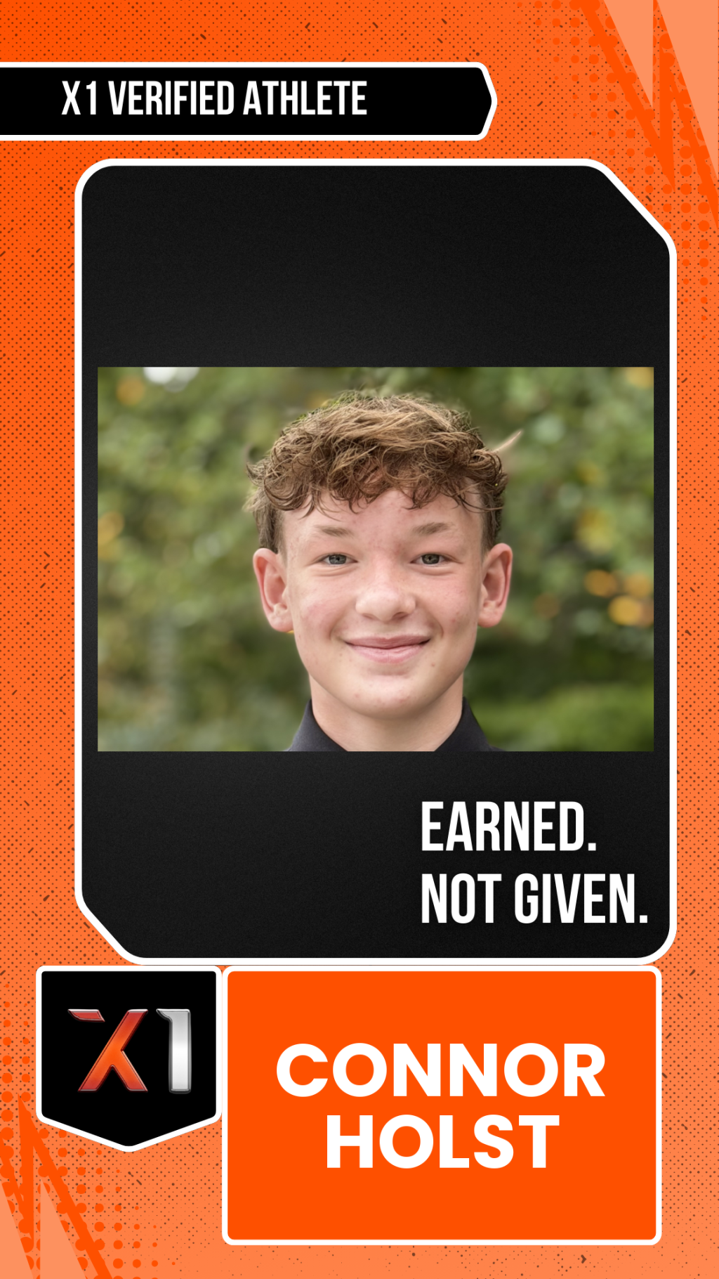 EXACT X1 player card for Connor Holst