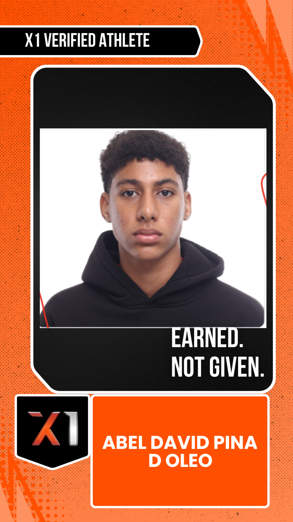 EXACT X1 player card for Abel Davidpina Pina D Oleo