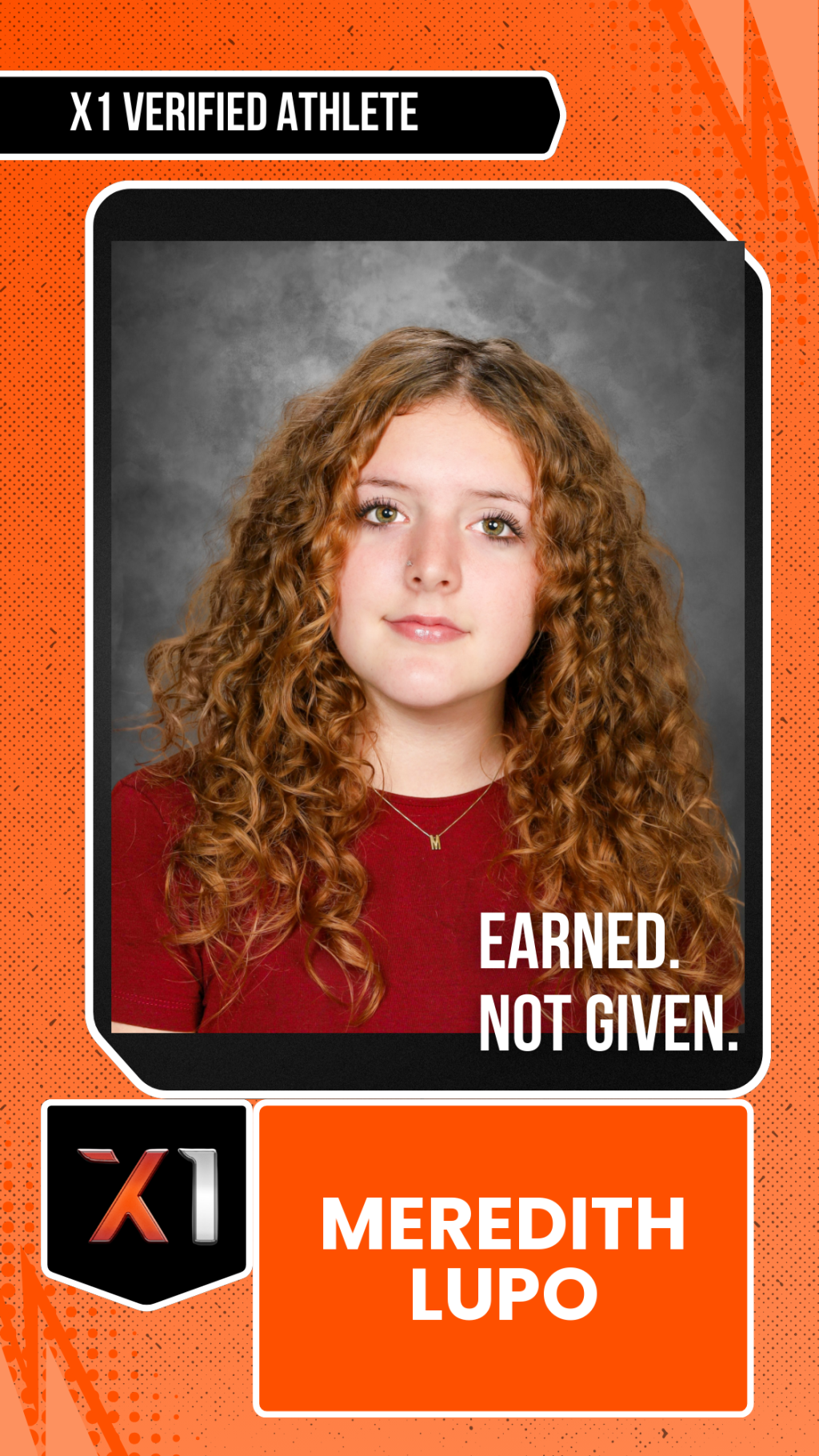 EXACT X1 player card for Meredith Lupo
