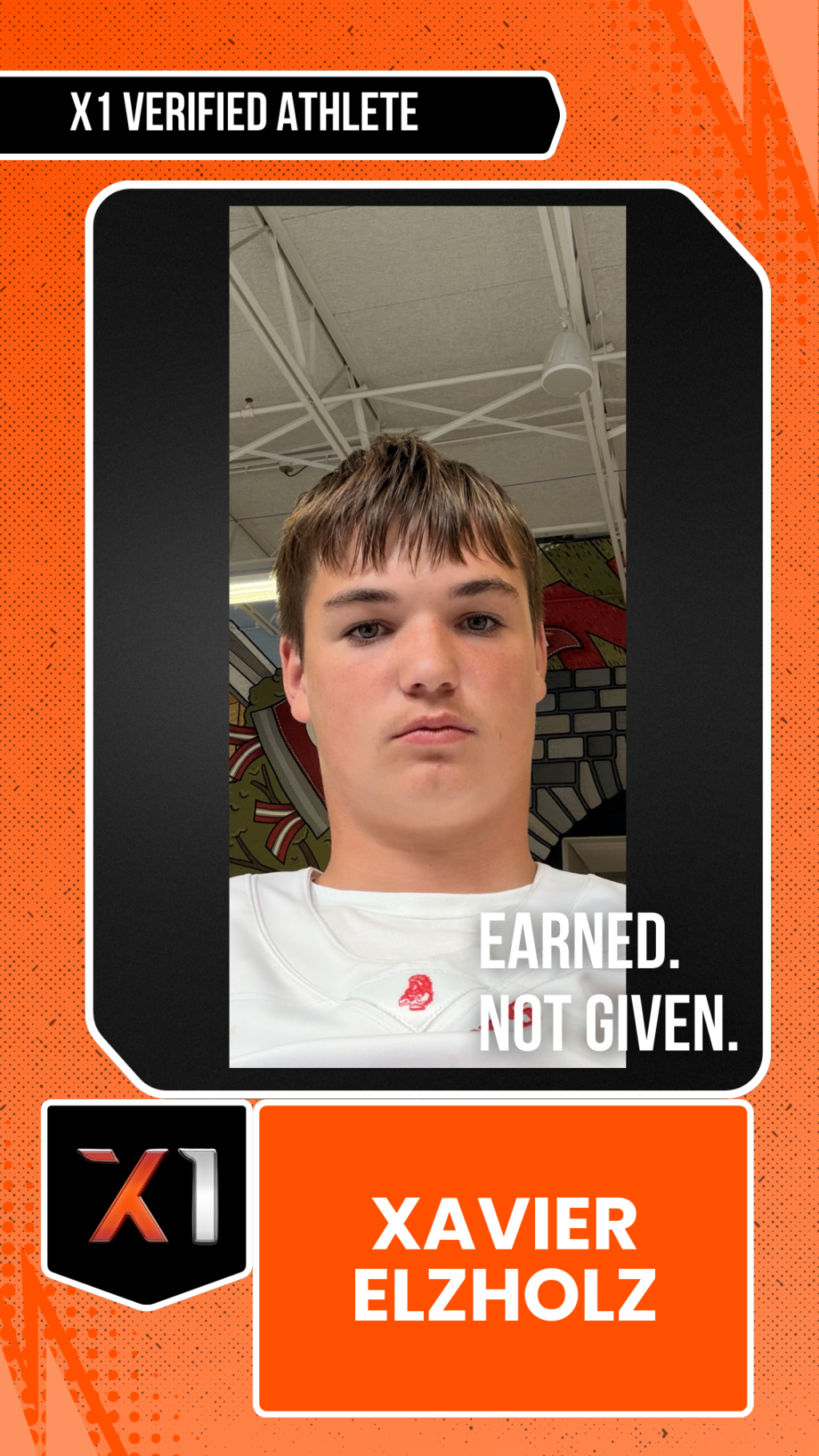 EXACT X1 player card for Xavier Elzholz