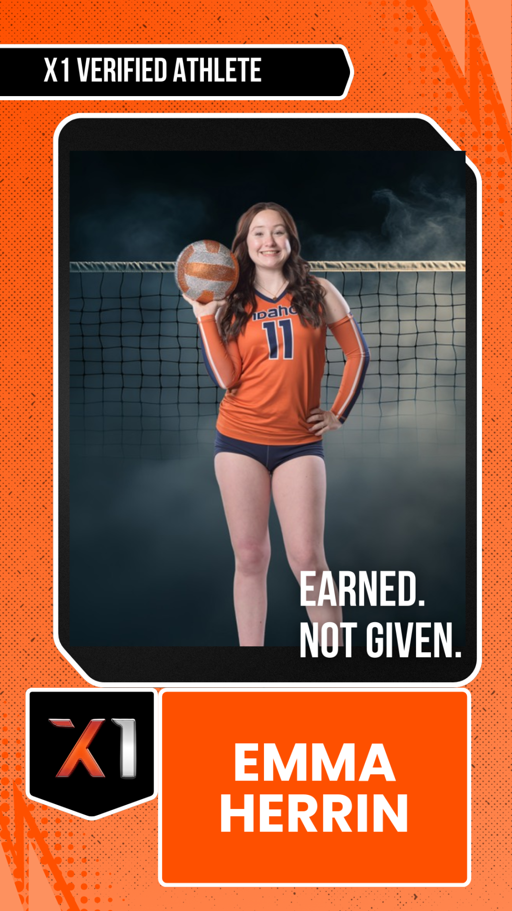 EXACT X1 player card for Emma Herrin