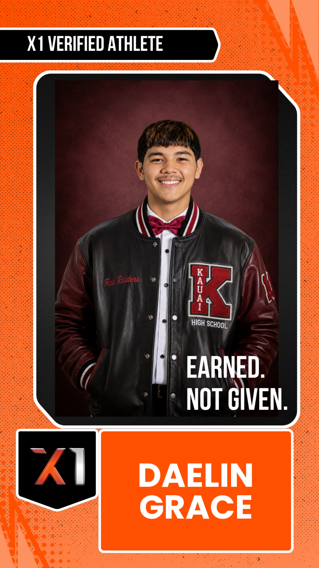 EXACT X1 player card for Daelin Grace