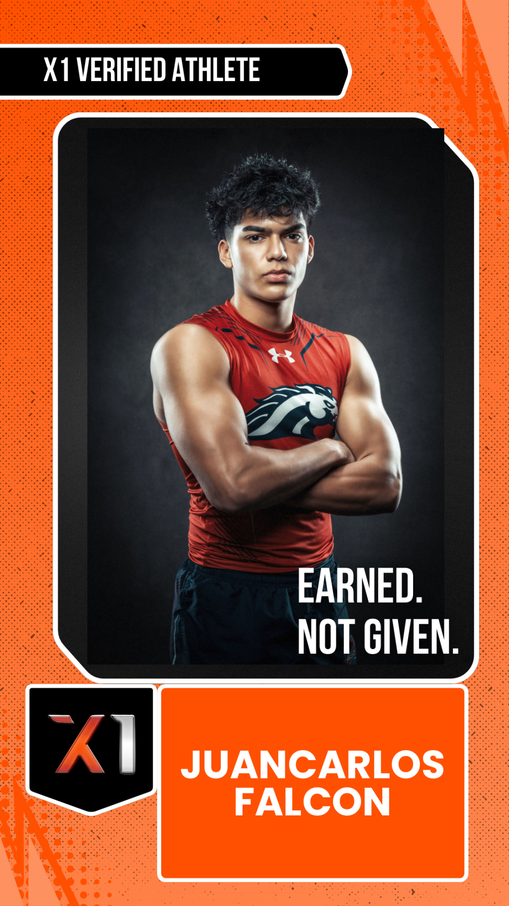 EXACT X1 player card for JuanCarlos Falcon