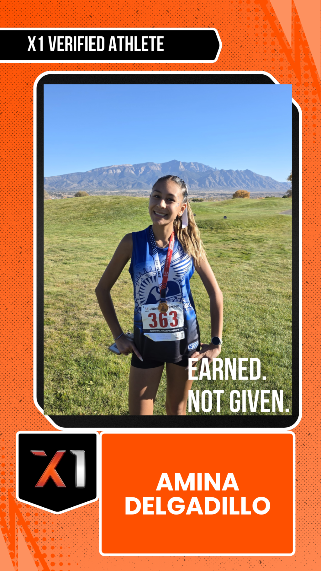 EXACT X1 player card for Amina Delgadillo