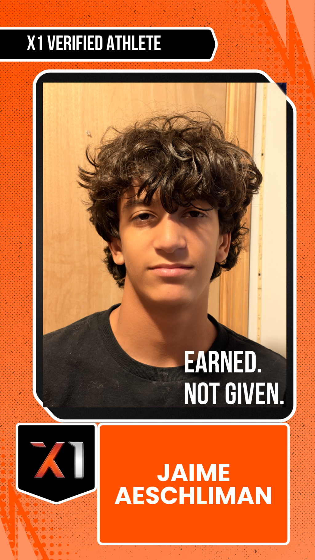 EXACT X1 player card for Jaime Aeschliman