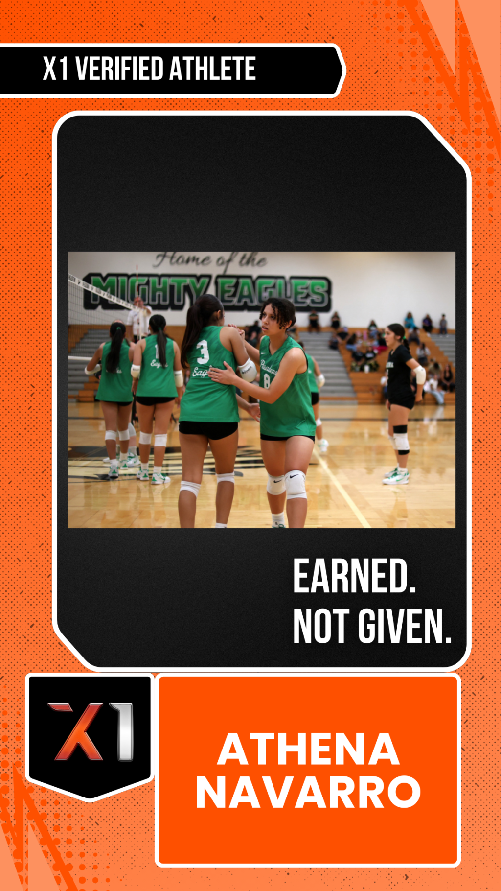 EXACT X1 player card for Athena Navarro
