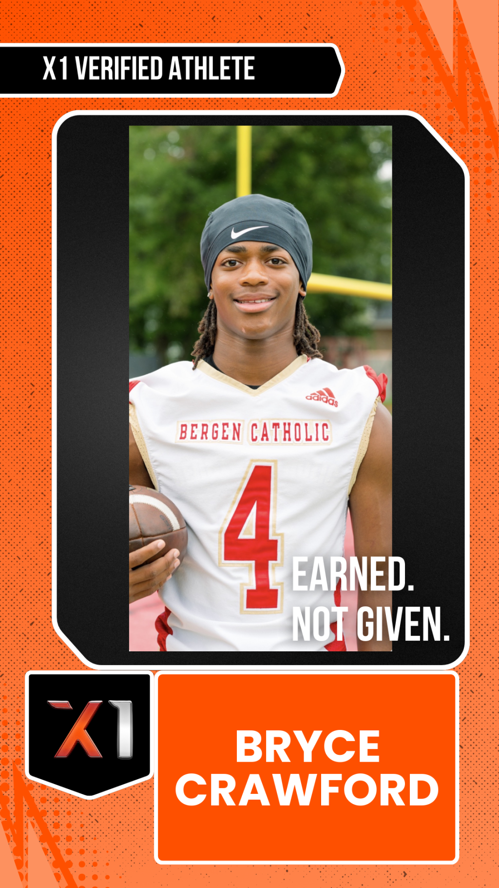 EXACT X1 player card for Bryce Crawford