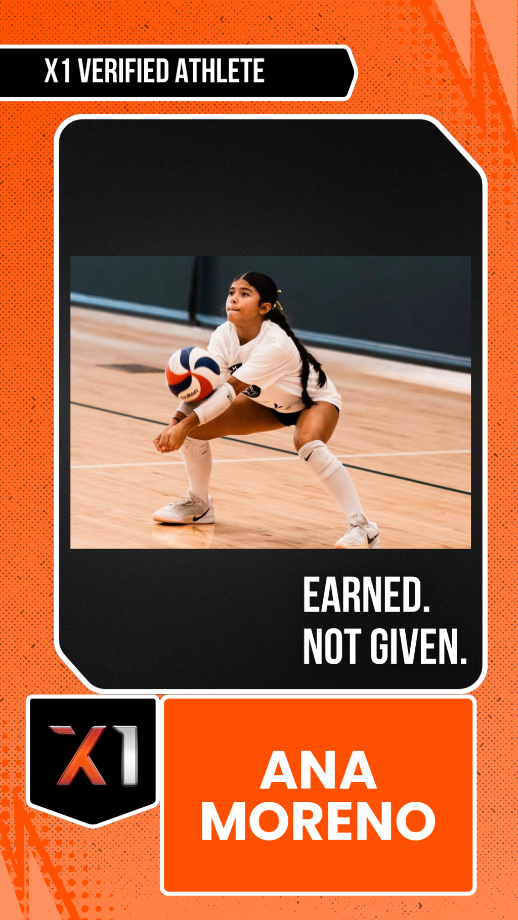 EXACT X1 player card for Ana Moreno