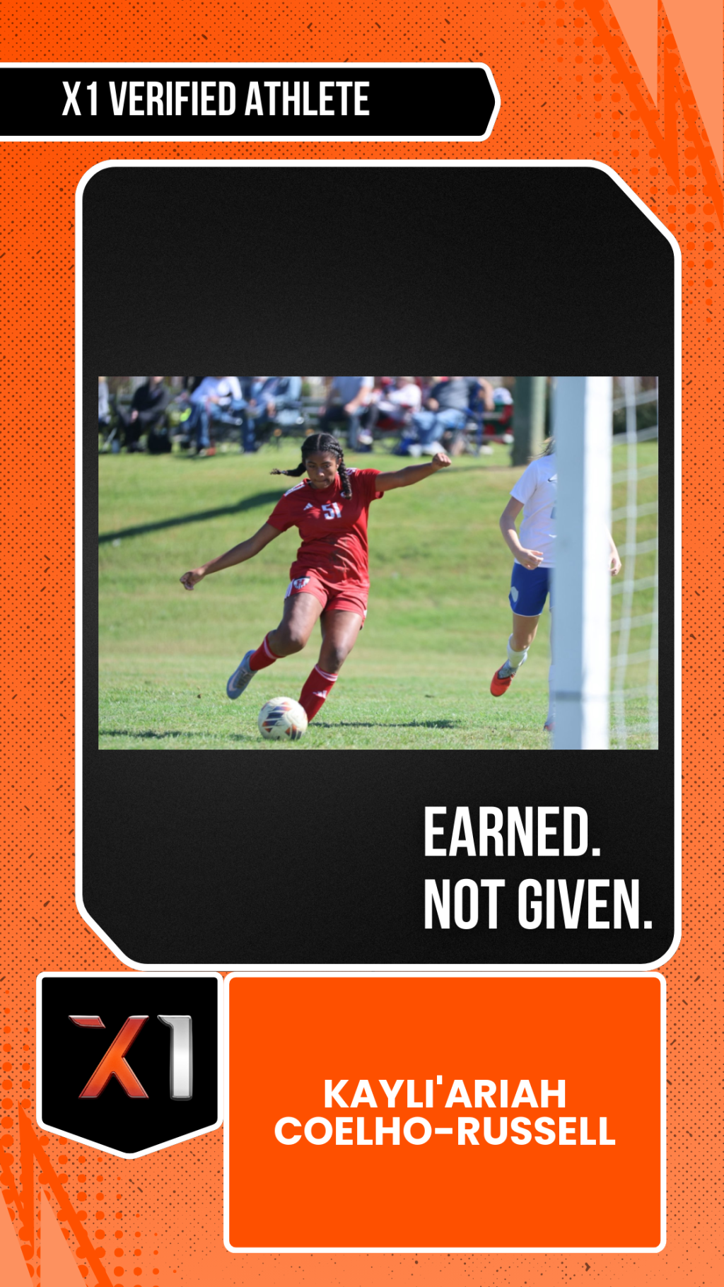 EXACT X1 player card for Kayli'ariah Coelho-Russell