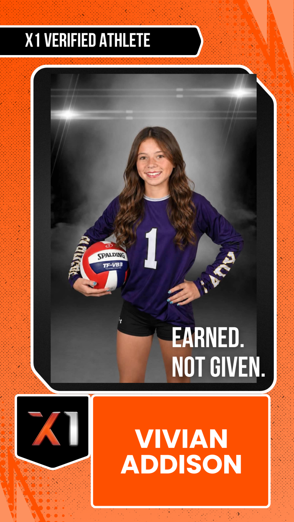 EXACT X1 player card for Vivian Addison