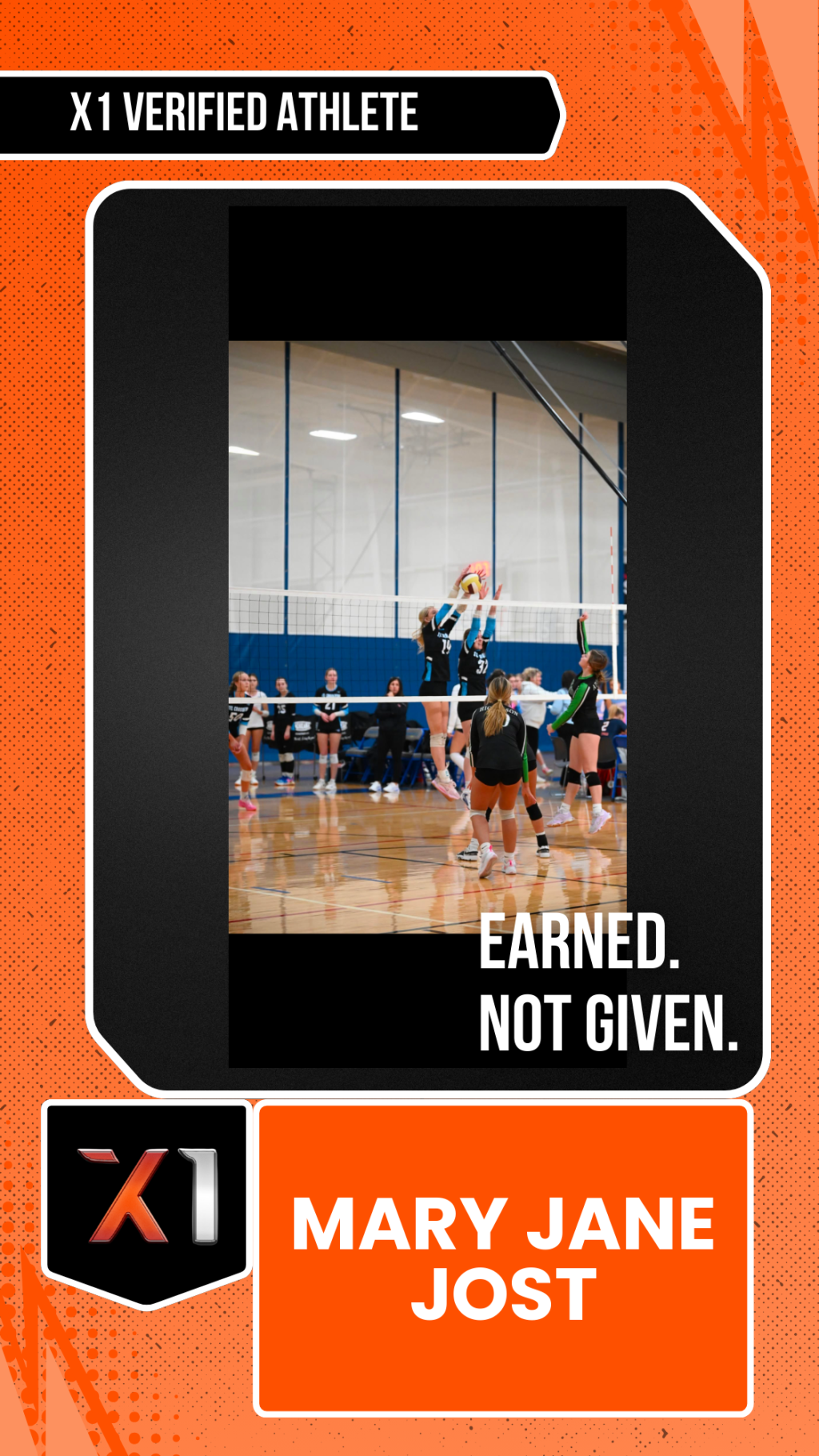 EXACT X1 player card for Mary Jane Jost